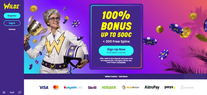 Wildz Homepage Online Casino Ireland