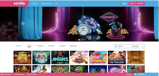 evolve casino homepage online casinos ireland reviews