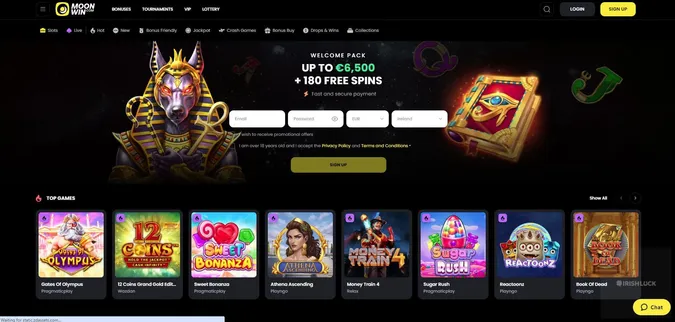 moonwin casino homepage online casinos ireland