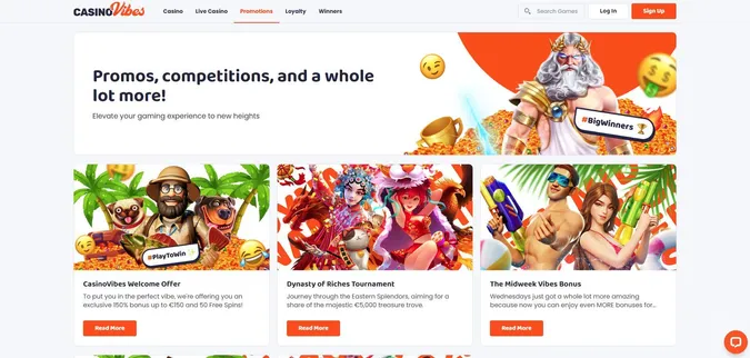 casino vibes promotions online casinos ireland