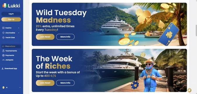 lukki casino promotions online casinos ireland