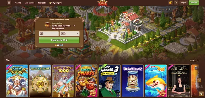 my empire casino online casinos ireland