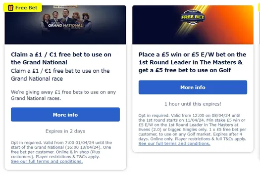 william hill free bet
