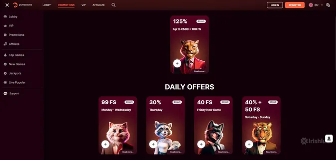 puma casino promotions online casinos ireland