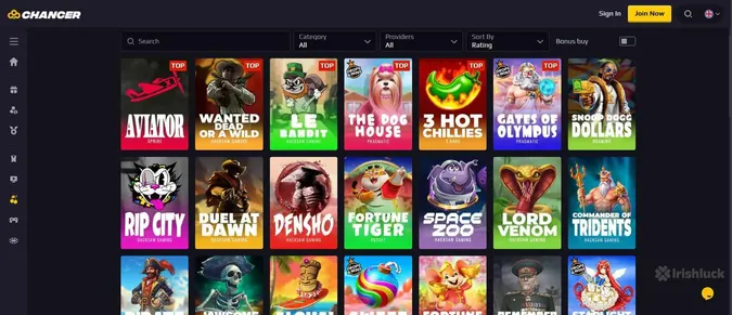 Chancerbet casino game collection