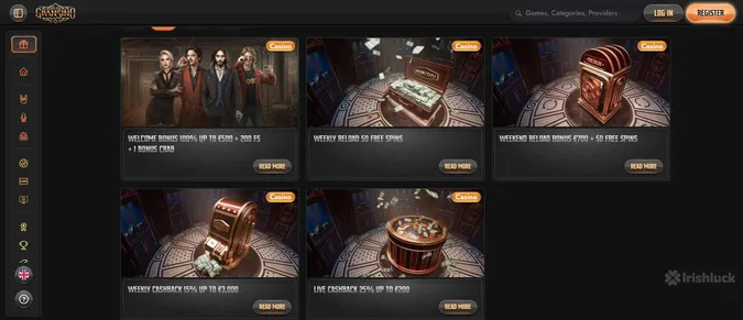 Gransino casino welcome bonus and promotions