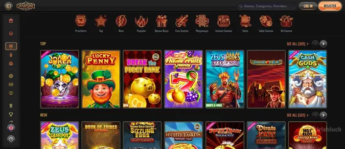 Gransino casino game collection