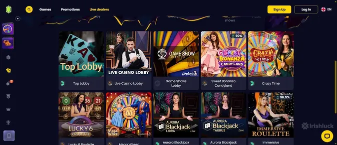 SlotsGem Casino live dealer games