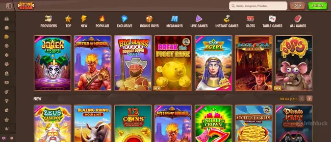 StoneVegas Casino game collection