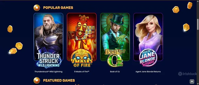 Yukon Gold Casino collection of casino games