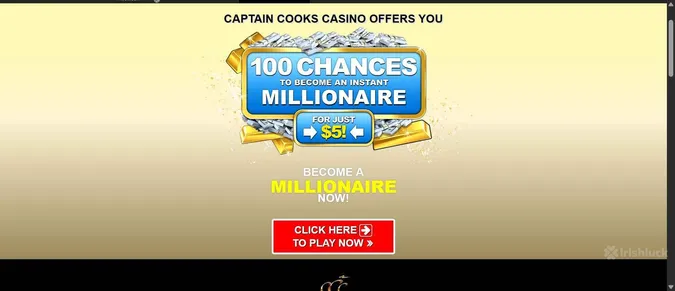 Captain Cooks casino welcome bonus