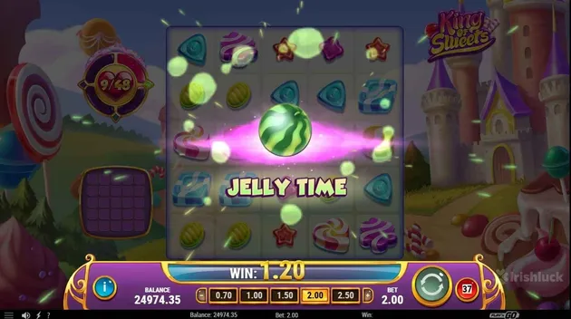 Gameplay of King of Sweets slot