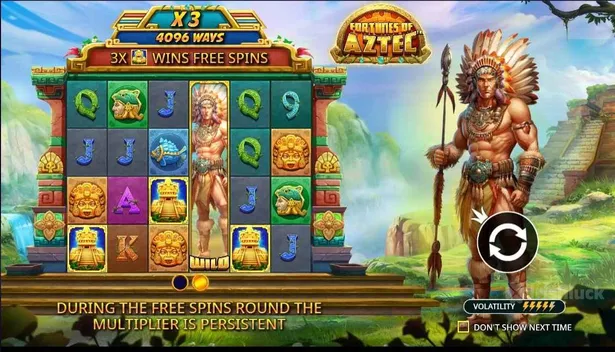 Screenshot of Fortune of Aztec online slot