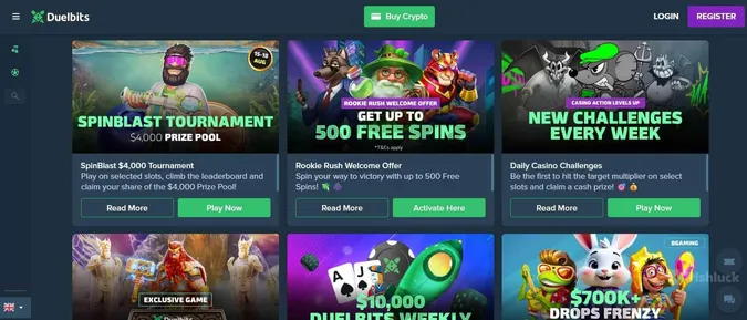 Duelbits Casino bonuses and promotions