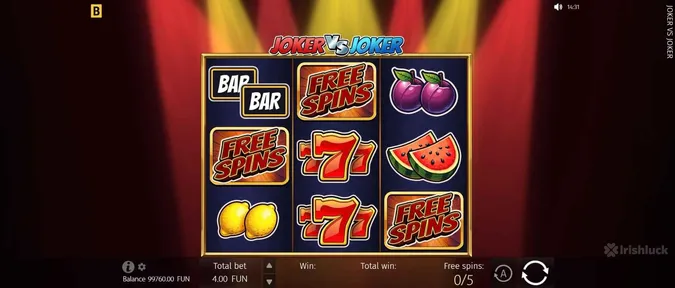 Gameplay of Joker vs Joker slot 2