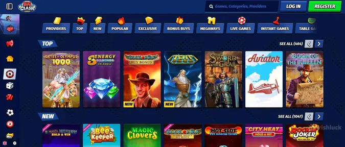 BigClash collection of casino games
