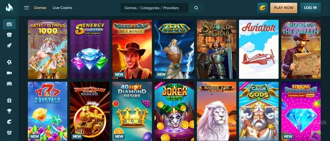 LegendPlay Casino collection of casino games