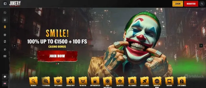 Welcome bonus at Jokery Casino