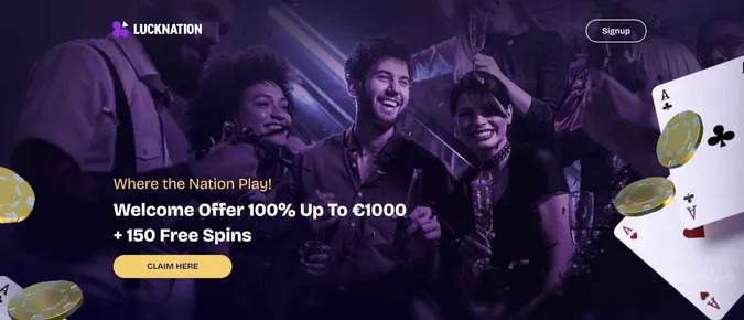 LuckNation Casino welcome offer