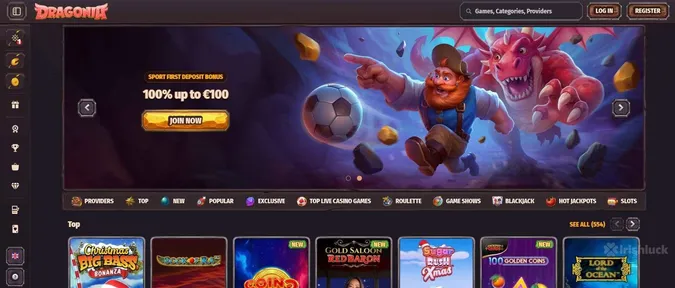 Dragonia Casino Welcome offer