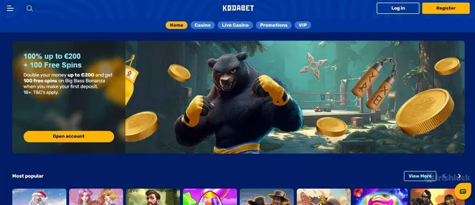 KodaBet Casino welcome offer