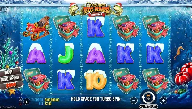 Gameplay of Christmas Big Bass Bonanza Slot