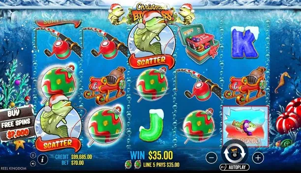 Christmas Big Bass Bonanza gameplay