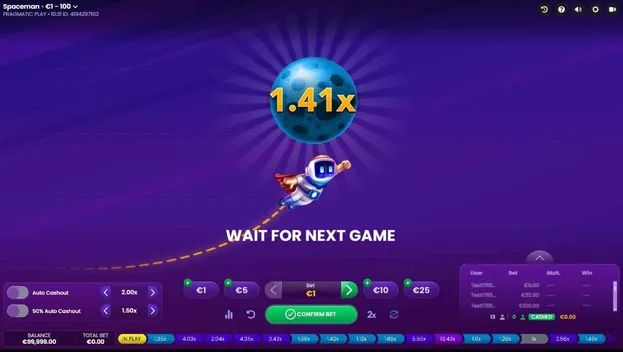 Spaceman by pragmatic play crash game gameplay