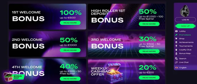 Promotions at GlitchSpin Casino