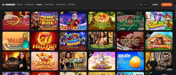 Casinoist casino collection of games