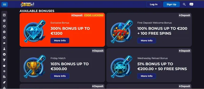 Slotobit casino welcome offers