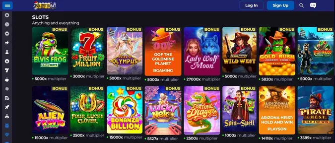 Slotobit casino collection of games