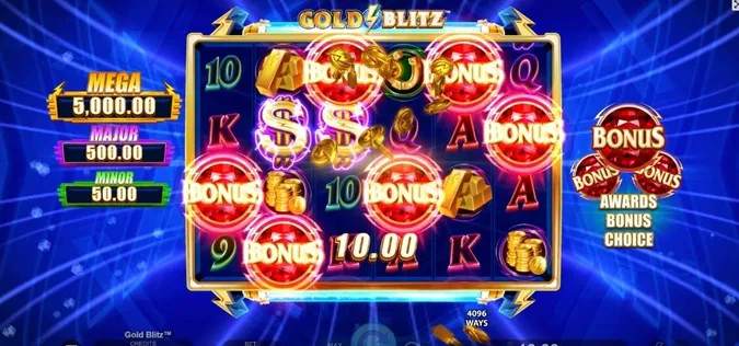 Gold Blitz bonus win