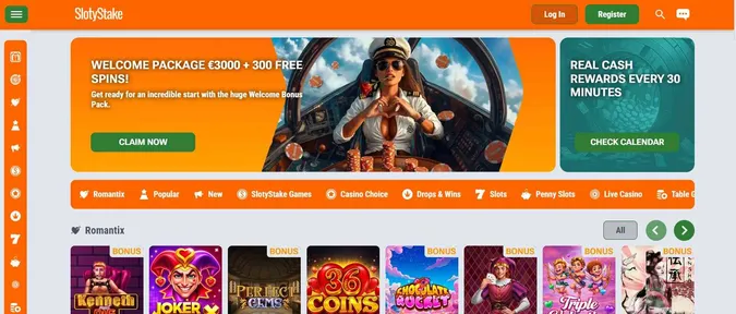 SlotyStake Casino welcome offer