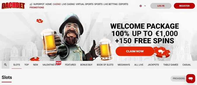 DachBet Casino welcome offer