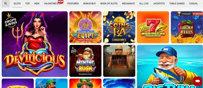 Collection of casino games at DachBet Casino