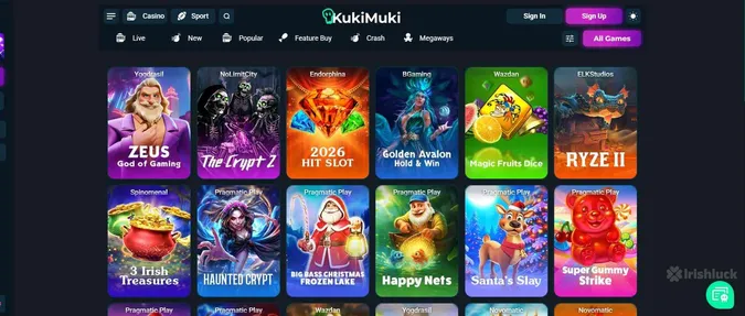 KukiMuki collection of casino games