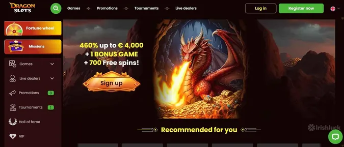 DragonSlots Casino Welcome offer