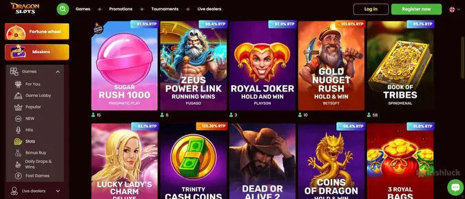 DragonSlots Collection of Casino Games