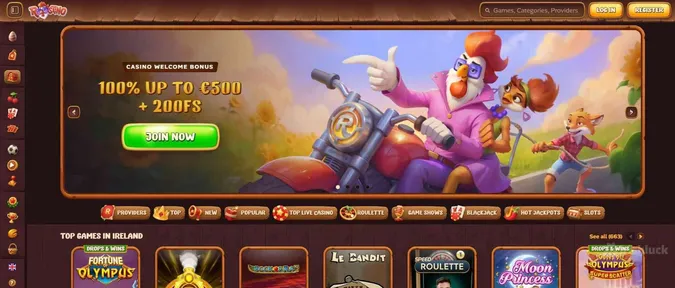 Roostino Casino welcome offer