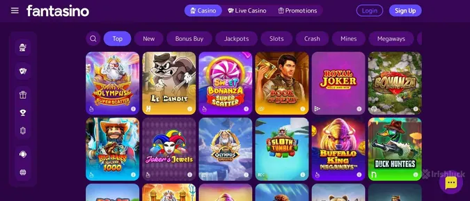 Fantasino casino collection of games