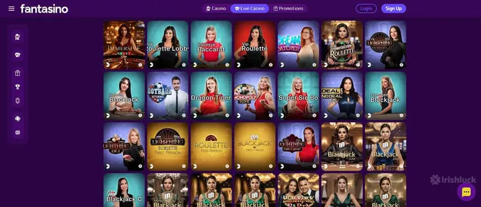Fantasino casino live dealer games