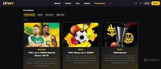 promotions at LVBet sportsbook