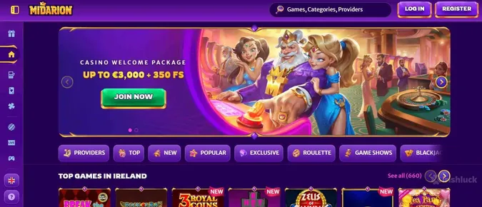 Midarion Casino Welcome Offer