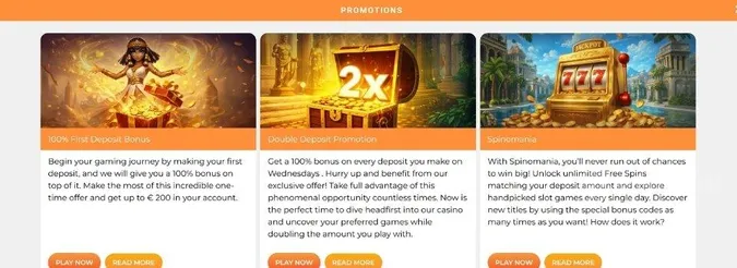 Gratorama casino bonuses