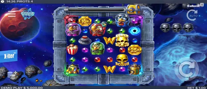 bonus game lost in space on pirots 4 slot game