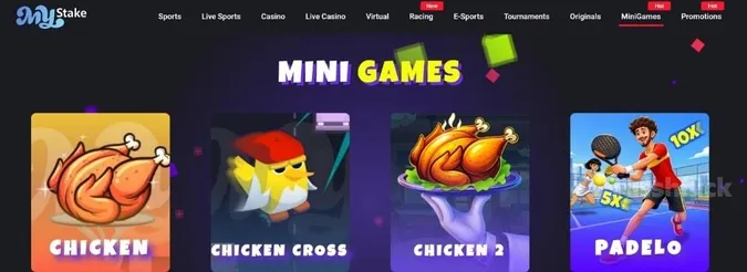 Mystake casino mini games