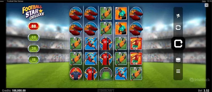 image of football star deluxe slot game