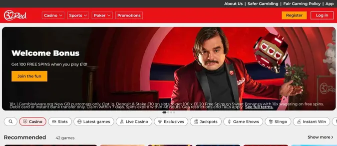 32red casino welcome offer
