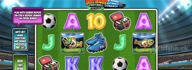 Big Bass Football slot gameplay